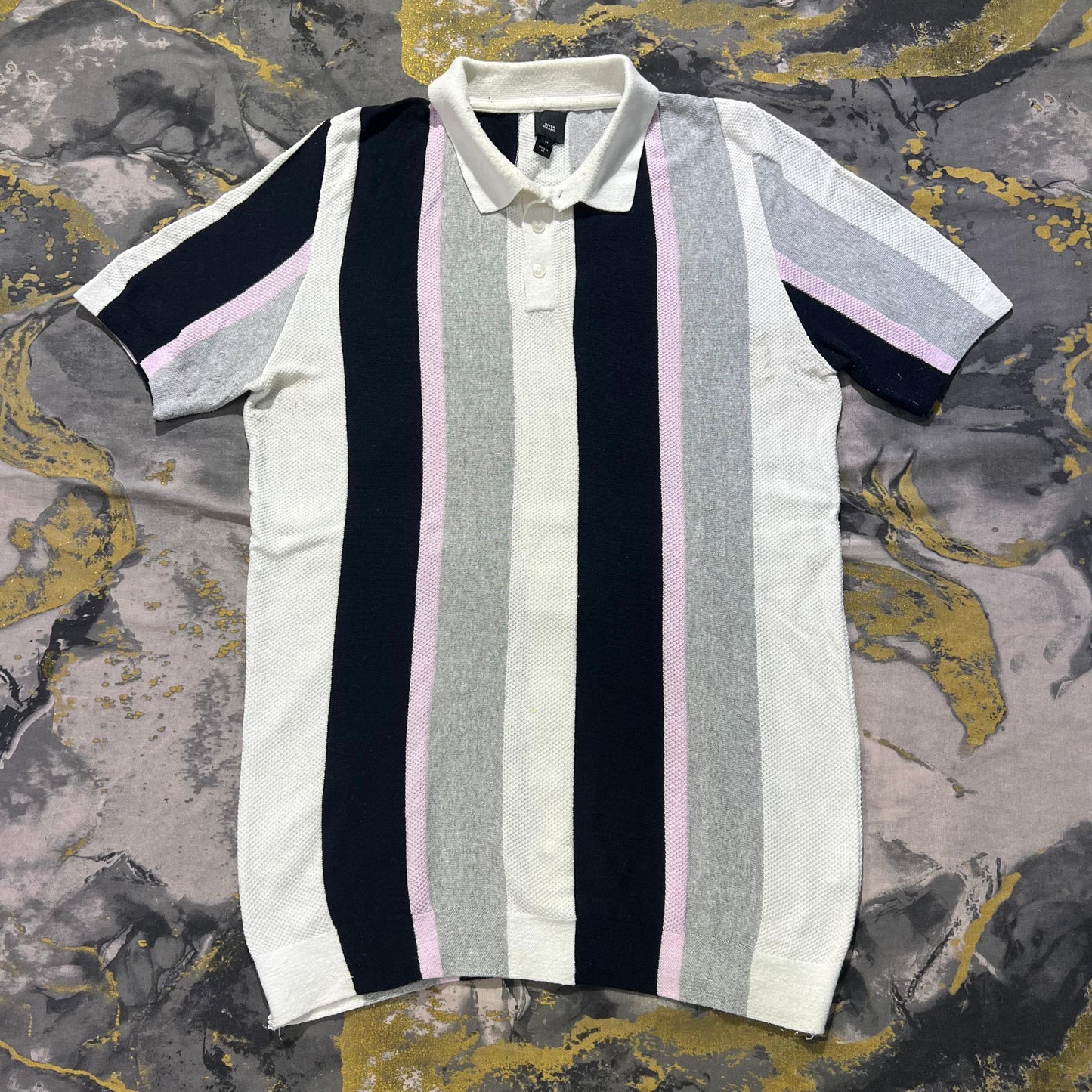 Soft Cotton Striped Polo