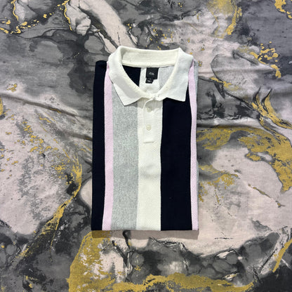 Soft Cotton Striped Polo