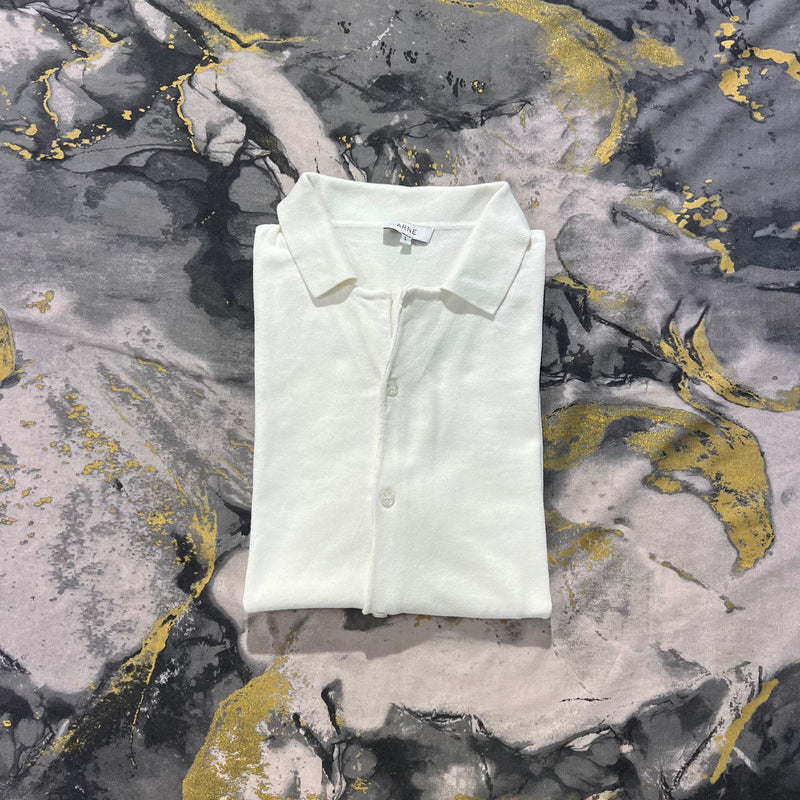 Pearl White Button Down